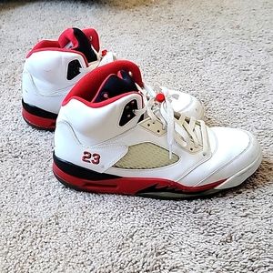Air Jordan 5 Retro Fire Red Black Tongue - 10.5